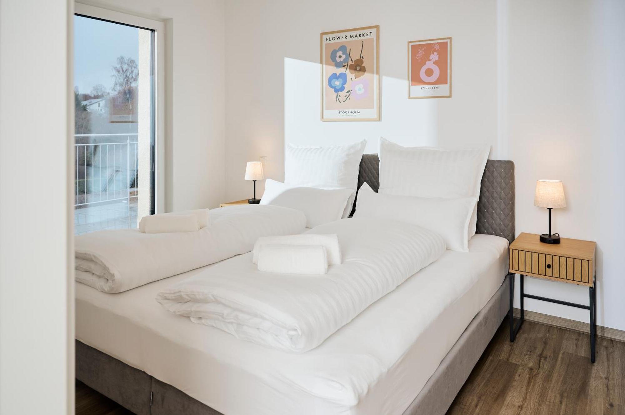 Moderne Apartments Mit Highspeed-Wlan Und Gratis-Tiefgarage Ihr Perfekter Rueckzugsort Nahe Dem Zentrum Und Der Therme I Barrierearm Бад Кисинген Екстериор снимка