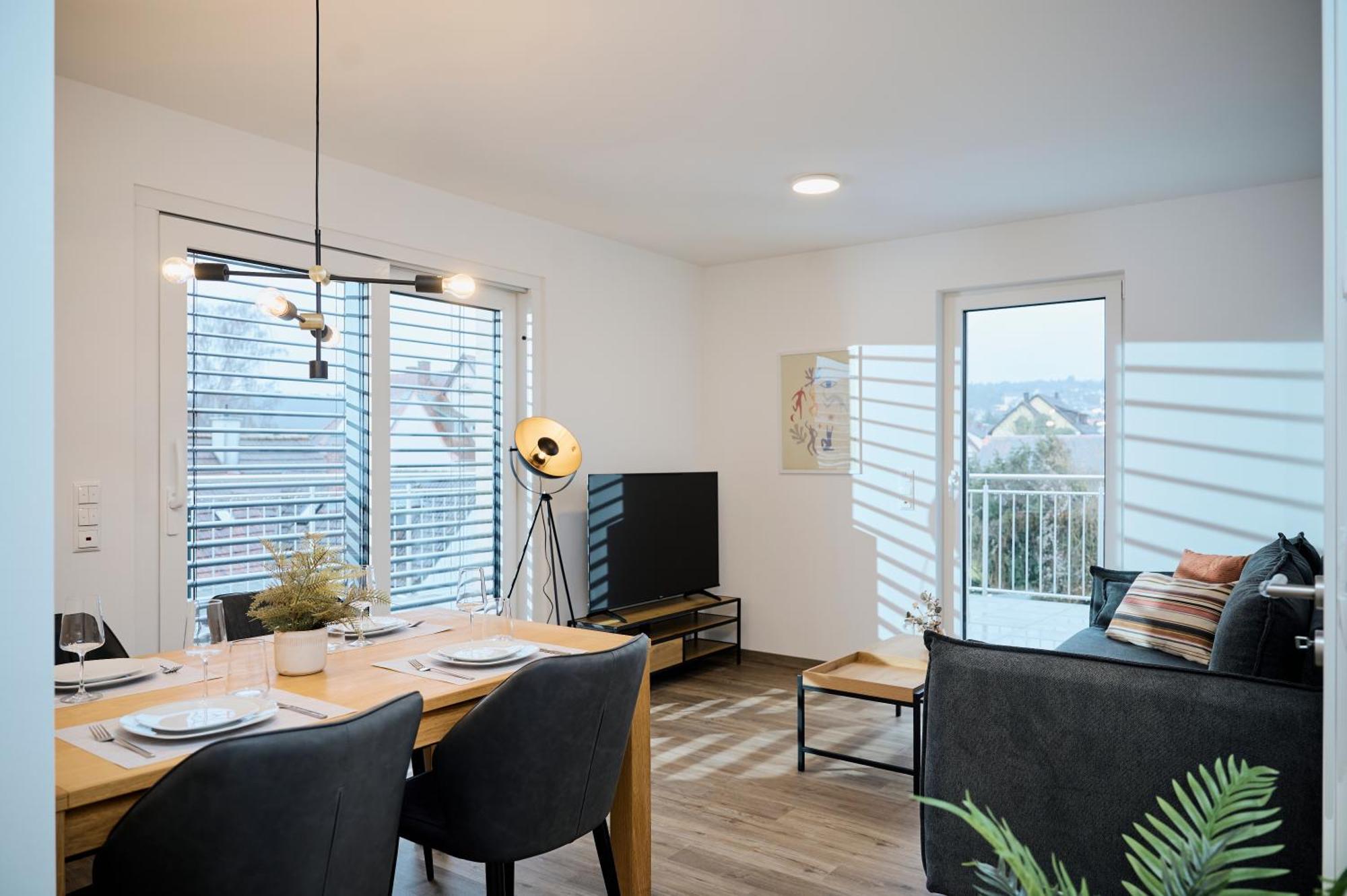 Moderne Apartments Mit Highspeed-Wlan Und Gratis-Tiefgarage Ihr Perfekter Rueckzugsort Nahe Dem Zentrum Und Der Therme I Barrierearm Бад Кисинген Екстериор снимка