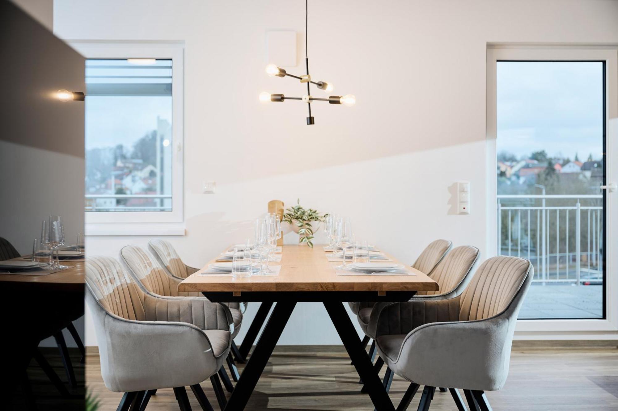 Moderne Apartments Mit Highspeed-Wlan Und Gratis-Tiefgarage Ihr Perfekter Rueckzugsort Nahe Dem Zentrum Und Der Therme I Barrierearm Бад Кисинген Екстериор снимка
