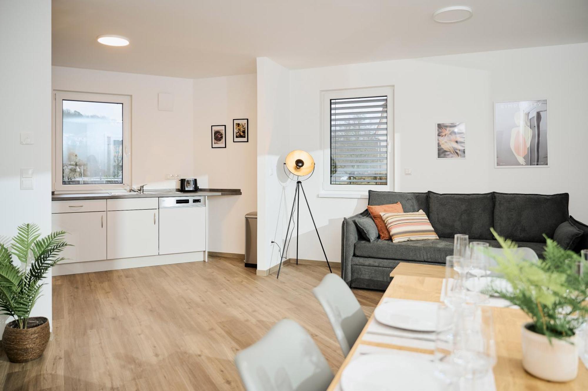 Moderne Apartments Mit Highspeed-Wlan Und Gratis-Tiefgarage Ihr Perfekter Rueckzugsort Nahe Dem Zentrum Und Der Therme I Barrierearm Бад Кисинген Екстериор снимка
