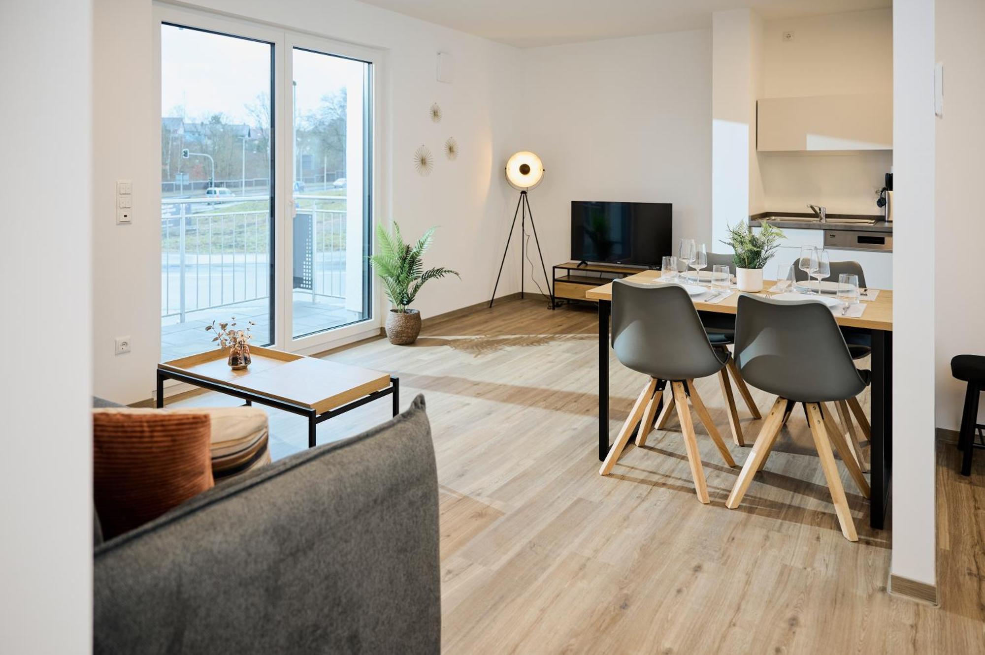 Moderne Apartments Mit Highspeed-Wlan Und Gratis-Tiefgarage Ihr Perfekter Rueckzugsort Nahe Dem Zentrum Und Der Therme I Barrierearm Бад Кисинген Екстериор снимка